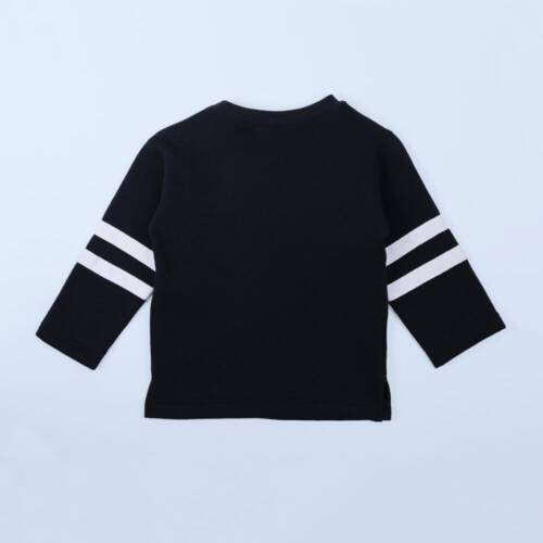 Sweat shirt bleu marine en coton molleton enfant garçon photo de dos - Id Enfantine